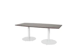 Linesto Vergadertafel Vaste Hoogte 200x100 Ton Logan 25mm Wit