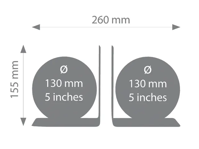 Boekensteun TROIKA met magnetische Wereldbol 13cm 2 stuks Assorti