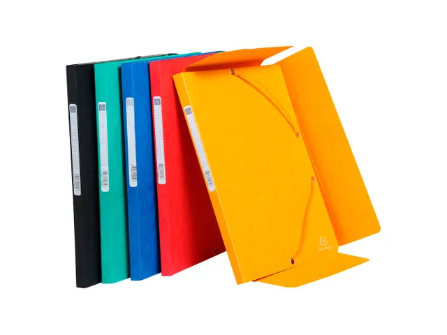 Elastomap 3 kleppen "Scotten" in glanskarton 400gm² A4 Assorti