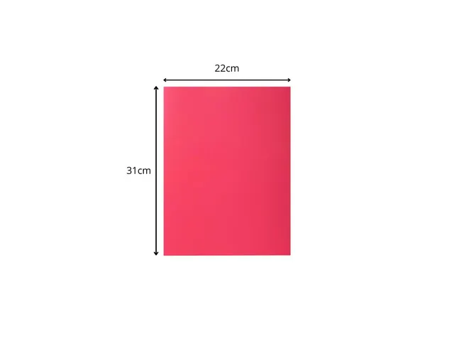 Pak van 30 inlegmappen ROCK''S 80 22x31cm Framboos