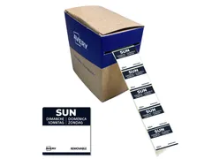 Etiket Avery HACCP zondag zwart 25x25mm 1000 stuks