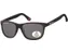Zonnebril Montana met smoke gepolariseerd glas mat zwart
