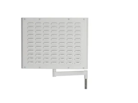 geperforeerde/sleufplaat,v. montagetafel,HxBxD 500x600x40mm,draaibaar