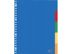 Tabblad Kangaro A4 blanco PP 120micron 5-delig 23-gaats krimp a 10 set