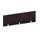 baliepaneel,v. bureau,aanbouw achter,B 1400mm,CC-zwart,BN2036-bruin