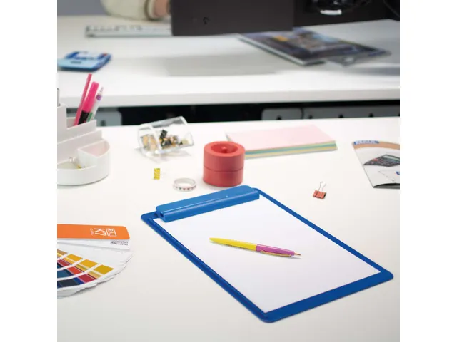 Klembord MAULgo uni recycled A4 staand blauw