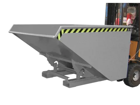 Kiepbak 1103x1070x1720mm 1.2m³ Afrolmechaniek Gelakt Ral7005