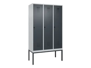 locker,HxBxD 2120x1200x500mm,3vak,vak B 400mm,draaigrendel - 2
