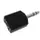 Dubbele Vrouwelijke 6.35mm Stereo Jack Mannelijke 6.35mm Stereo Jack