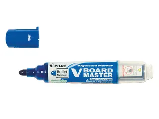 Whiteboardmarker Pilot V-Board Master Begreen Rond Medium Punt Blauw - 2