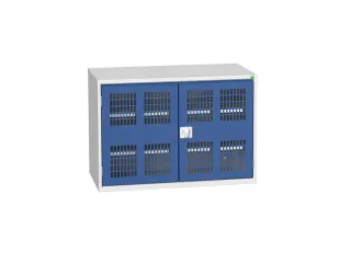 universele kast,HxBxD 800x1300x550mm,2xStalen bodem,draaigrendelslot - 1