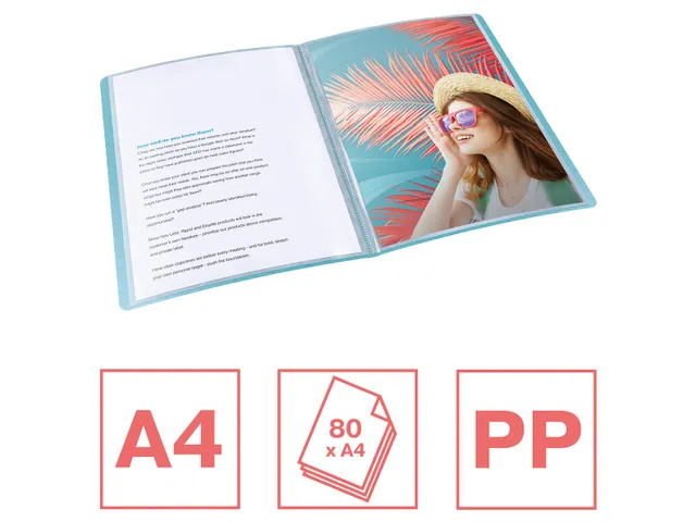 Colour'Breeze showalbum, ft A4, blauw