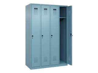 locker,HxBxD 1850x1200x500mm,4vak,vak B 300mm,draaigrendel - 2