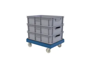 dolly,draagverm. 300kg,laadvl. LxB 814x612mm,platform doorbroken - 3