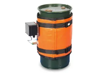 Verwarmingsmantel,V. 60L Vat,Buiten Glasvezel/Silicone,Oranje - 1