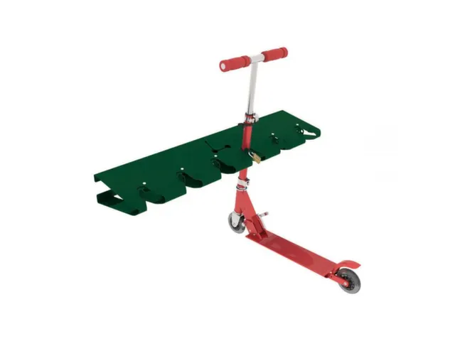 Steprek voor 6 steppen L 990mm eenzijdig RAL6005