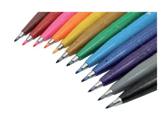Brushstift Pentel Sign SES15C etui à 12 standaardkleuren - 6