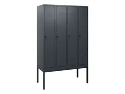 locker,HxBxD 1950x1200x500mm,4vak,vak B 300mm,draaigrendel