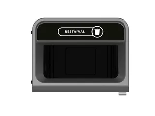Configure Recyclingstation Restafval BE NL 125 Liter Antraciet Zwart - 2