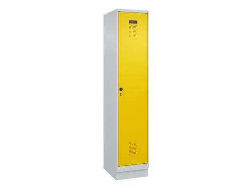 locker,HxBxD 1950x400x500mm,1vak,vak B 400mm,draaigrendel,sokkel