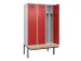 armoire vestiaire avec banc noir et blanc,HxlxP 2120x1200x815mm