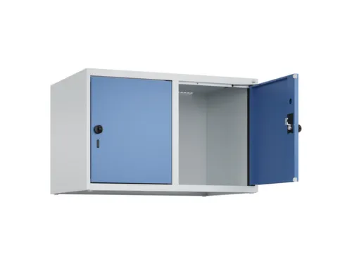 opzetkast,v. locker,2vak.,vak B 400mm,HxBxD 500x800x500mm,draaigrendel