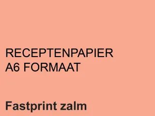 Receptpapier Fastprint A6 80 Gram Zalm - 1