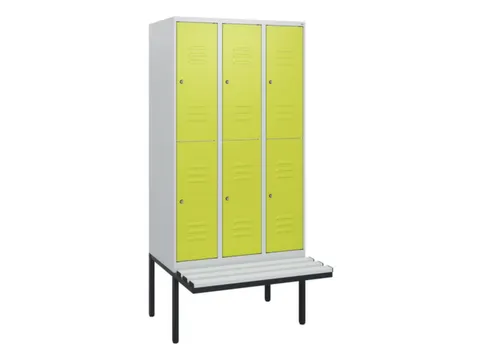 Dubbeldekse dekenkist,HxBxD 1950x900x815mm,3x2vak.,vak B 300mm