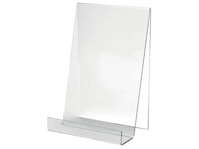 boekensteun, ft. A4, diepte 35mm PMMA Transparant