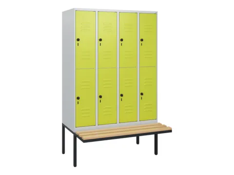 Dubbeldekse dekenkist,HxBxD 1950x1200x815mm,4x2vak.,vak B 300mm