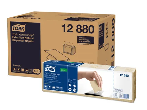 Tork 12880 Xpressnap Extra Zachte dispenserservet naturel 2-laags