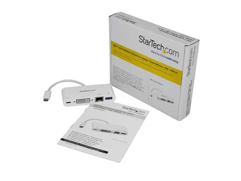 Usb-C Multiport Adapter Voor Laptops Dvi Gbe Usb 3.0