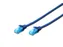 CAT 5e U-UTP patchkabel PVC AWG 26/7 Lengte 0,5m Blauw