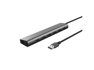 Hub Trust HALYX 7-port USB-A 3.2 zilver - 8