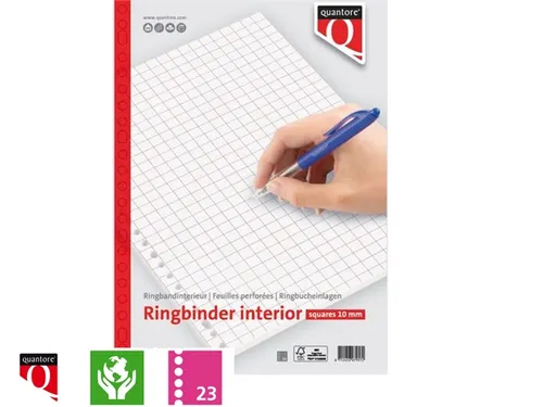Interieur Quantore A4 23-Gaats 70 Gram Ruit 10mm