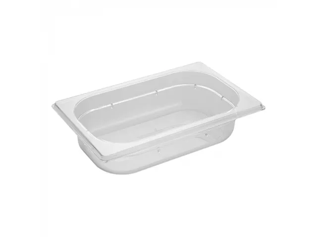 Caterchef Gastronorm bak 1/4 GN 65mm polycarbonaat transparant