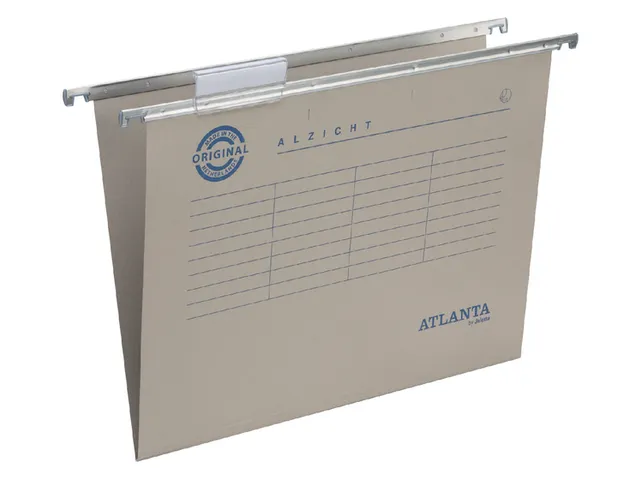 Hangmap Alzicht A6623-15 verticaal folio V-bodem hechtmechaniek grijs