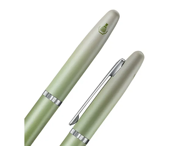 Vulpen Sheaffer VFM E9431 F Matcha Green ombre, chrome trims