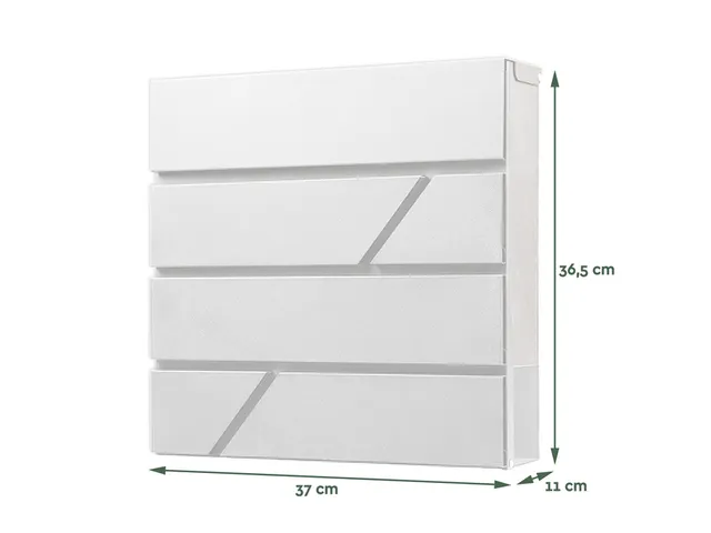 Brievenbus BRASQ PB200 Deluxe wand wit