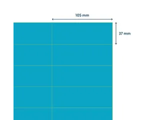 Gekleurde Etiketten 105x37mm A4 Blauw 42817 1000 Vel - 3