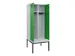 locker met bank,voor scheiding van kleding,HxBxD 2120x800x815mm,2vak
