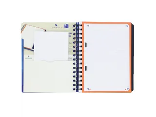 Projectboek Oxford A5+ Scribzee 6-gaats Lijn 120vel Blauw - 10