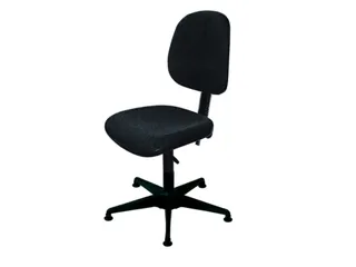 Esd Werkplaatsstoel Glijders Voetkruis 420-550mm Stof Antraciet - 1