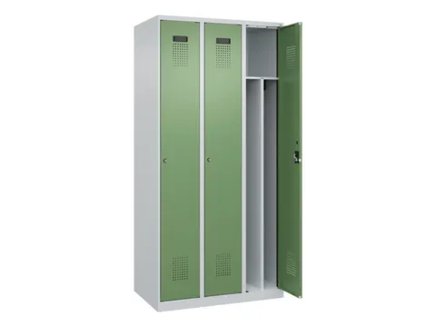 locker voor scheiding van kleding,HxBxD 1850x900x500mm,3vak