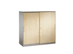 Schuifdeurkast Hxbxd 1310x1200x440mm 3 Ordnerhoogtes Houtdecor