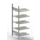 Inhaakstelling Aanbouwveld 1850x756x636mm 5Legborden 80kg Ral7035