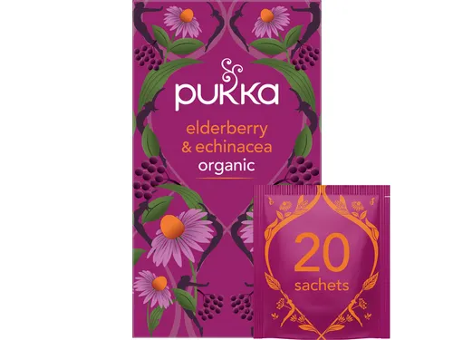 Thee Pukka elderberry en echinacea 20 zakjes