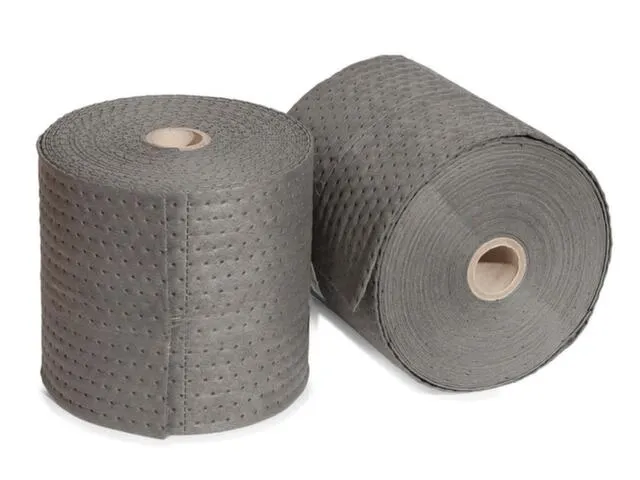 sorbent,rol,LxB 45mx380mm,opnamecapaciteit 211l/VE,vlies,donkergrijs