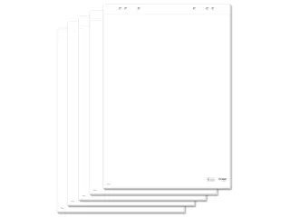 Flipoverblok Sigel 80g 68x98cm blanco, 5 sets a 20 vel met perforatie - 1