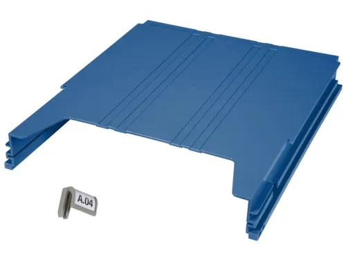 wandsorteerder,opbergvak,v. 34,HxBxD 42x262x302mm,plank(en) ABS,blauw
